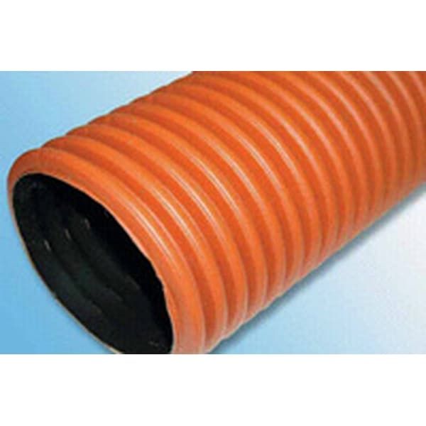 Труба 2-х слойная ПЭ гофр. дренажная Ду150/175 SN8 L-6000 мм. (120 гр.)